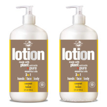 Lotion pour le corps hydratante hydratante naturelle à la noix de coco et au citron en gros